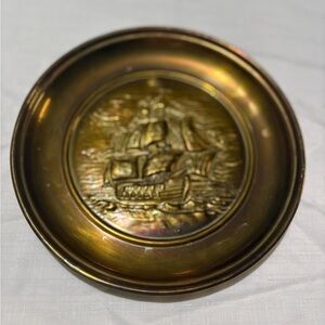 Vintage Brass Nautical Wall Plate